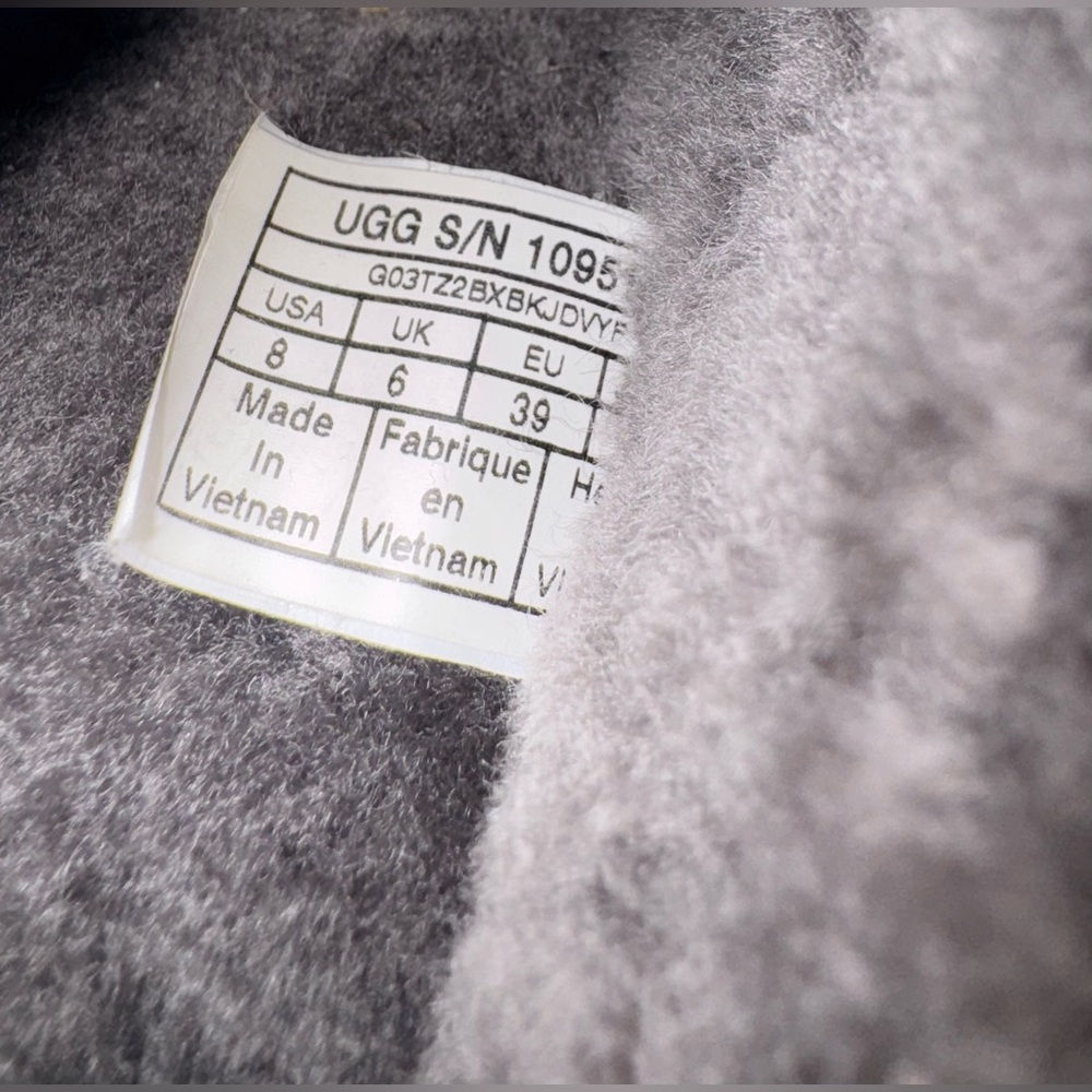 UGG Fluff Yeah Slide Charcoal Gray Size 8 - Picture 2 of 5